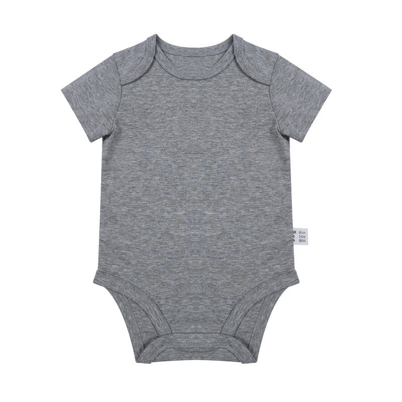 Romper Newborn Clothes 0-1 Years Old Solid Color Jumpsuit Male And Female Baby Baby Onesie