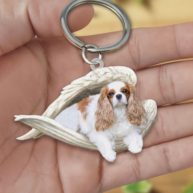 Llavero acrílico con forma de perro lindo de moda creativa