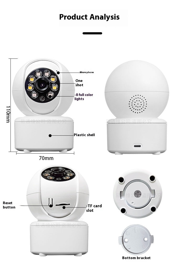 1080p Bluetooth Monitoring HD Home Dual-light Panorama Camera