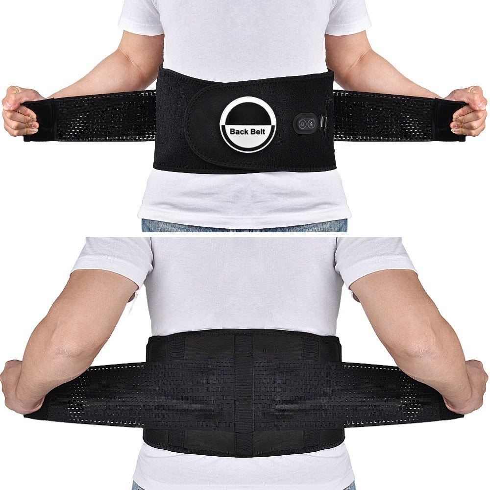 Red Light Heating Massage Belt Electric Heating Waist Supporter Lumbar Disc Massage Physical Therapy Band