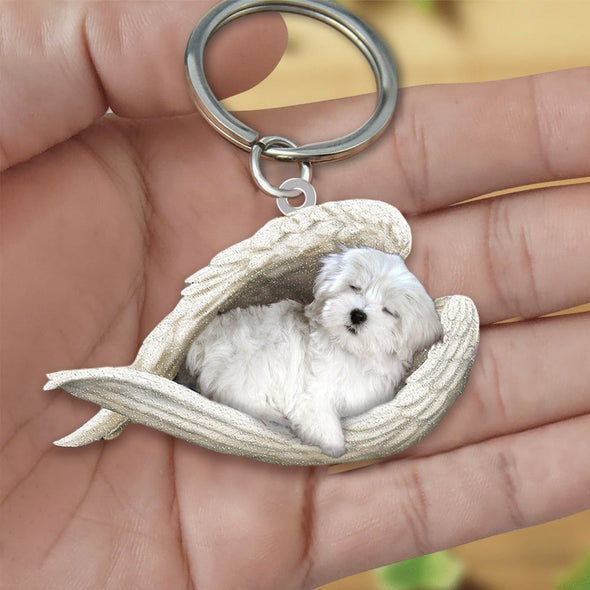 Llavero acrílico con forma de perro lindo de moda creativa