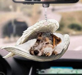 Llavero acrílico con forma de perro lindo de moda creativa