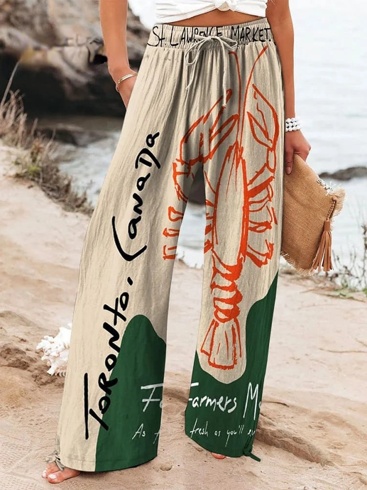 Casual Wide Leg Sports Trousers