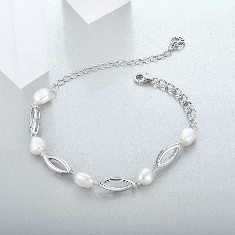 Women's Fashion Simple Baroque Pearl Bracelet