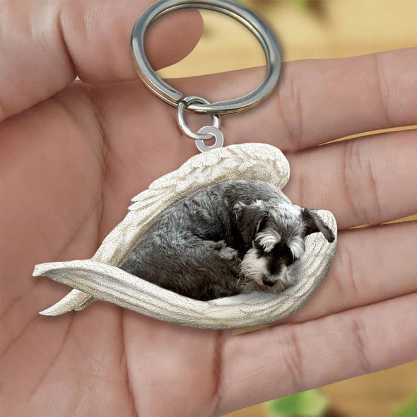 Llavero acrílico con forma de perro lindo de moda creativa