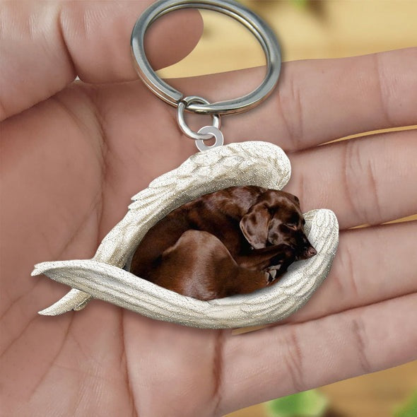 Llavero acrílico con forma de perro lindo de moda creativa