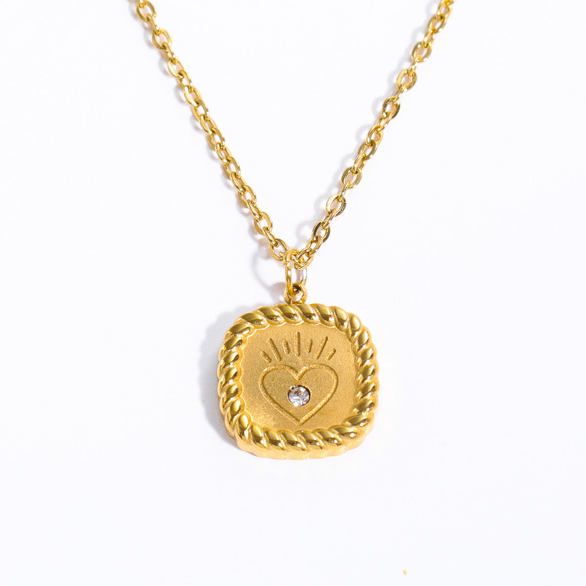 Hemp Tarot Necklace Lace Gold Coin Necklace