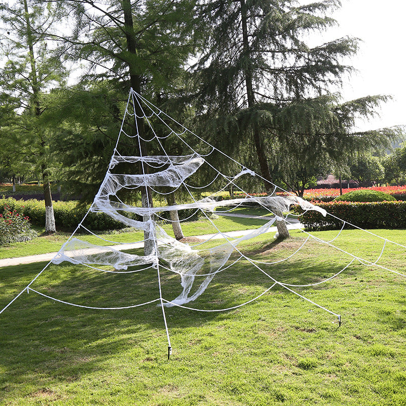Decoración De Ambiente Navideño De Tela De Araña Triangular